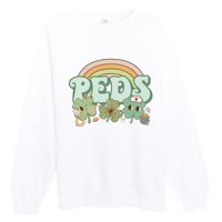 Pediatrics Nurse St Patricks Day Premium Crewneck Sweatshirt