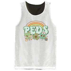 Pediatrics Nurse St Patricks Day Mesh Reversible Basketball Jersey Tank