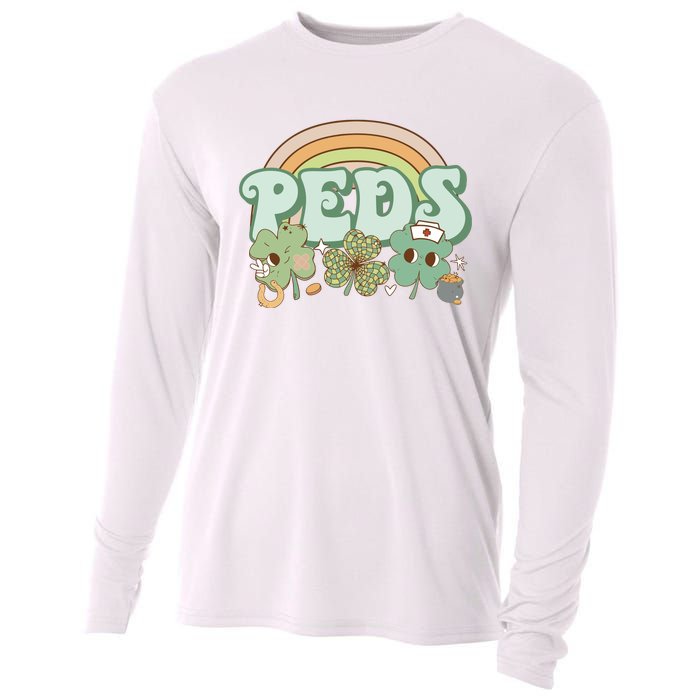 Pediatrics Nurse St Patricks Day Cooling Performance Long Sleeve Crew