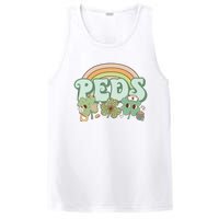 Pediatrics Nurse St Patricks Day PosiCharge Competitor Tank