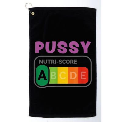 Pussy Nutri Score Funny Golf Towel