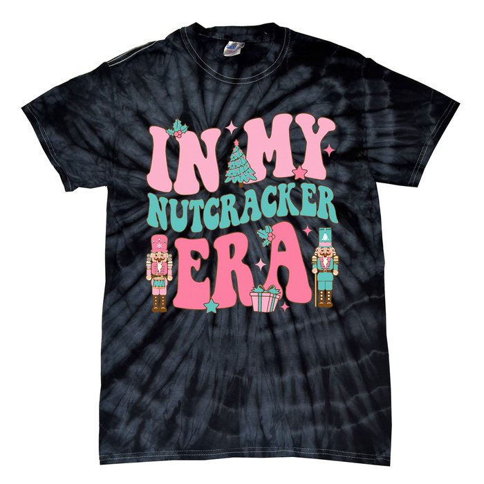 Pink Nutcracker Squad In My Nutcracker Era Pink Christmas Tie-Dye T-Shirt