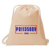 P01135809 Never Surrender Pro Trump 2024 Drawstring Bag
