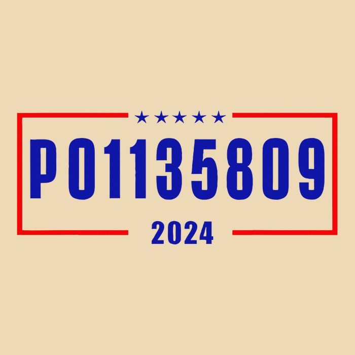 P01135809 Never Surrender Pro Trump 2024 Drawstring Bag