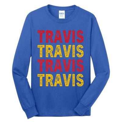 Personalized Name Travis I Love Travis Tall Long Sleeve T-Shirt