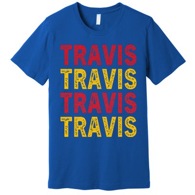 Personalized Name Travis I Love Travis Premium T-Shirt