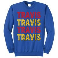 Personalized Name Travis I Love Travis Tall Sweatshirt