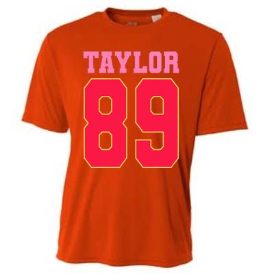 Pink Numbers Ta.Ylor Cooling Performance Crew T-Shirt