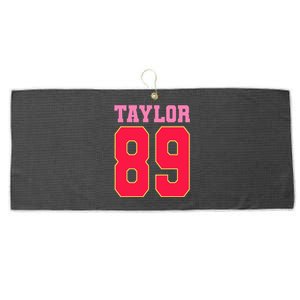 Pink Numbers Ta.Ylor Large Microfiber Waffle Golf Towel