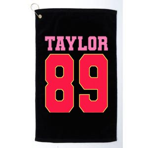 Pink Numbers Ta.Ylor Platinum Collection Golf Towel