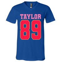 Pink Numbers Ta.Ylor V-Neck T-Shirt