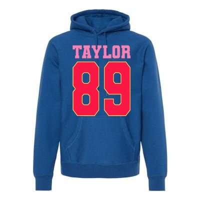 Pink Numbers Ta.Ylor Premium Hoodie