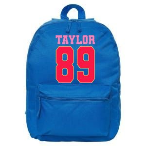 Pink Numbers Ta.Ylor 16 in Basic Backpack