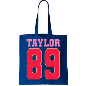 Pink Numbers Ta.Ylor Tote Bag