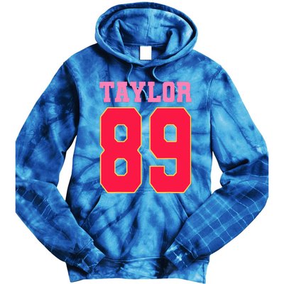 Pink Numbers Ta.Ylor Tie Dye Hoodie