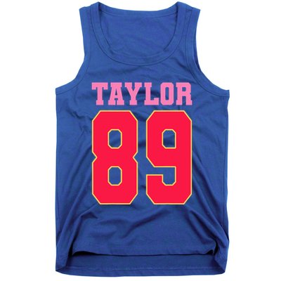 Pink Numbers Ta.Ylor Tank Top