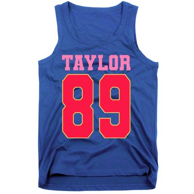 Pink Numbers Ta.Ylor Tank Top