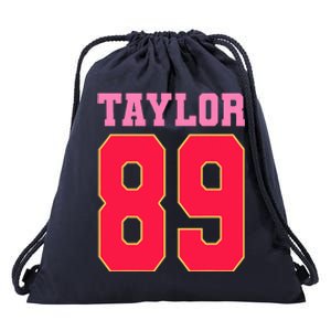 Pink Numbers Ta.Ylor Drawstring Bag