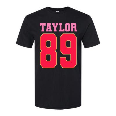 Pink Numbers Ta.Ylor Softstyle CVC T-Shirt