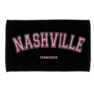 Pink Nashville Tennessee TN Varsity On Nashville Microfiber Hand Towel