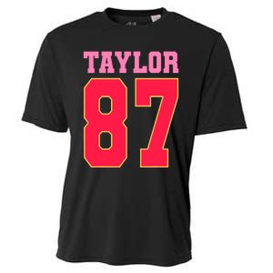 Pink Numbers Taylor 87 Cooling Performance Crew T-Shirt