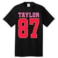 Pink Numbers Taylor 87 Tall T-Shirt