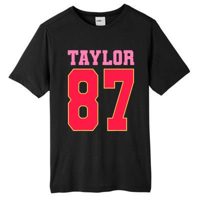 Pink Numbers Taylor 87 Tall Fusion ChromaSoft Performance T-Shirt