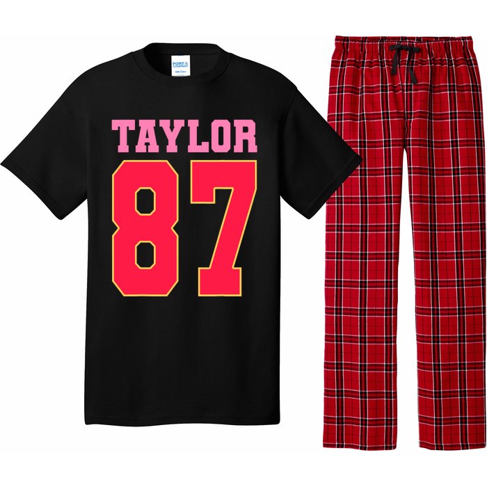 Pink Numbers Taylor 87 Pajama Set