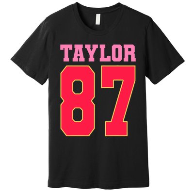 Pink Numbers Taylor 87 Premium T-Shirt