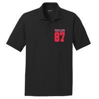 Pink Numbers Taylor 87 PosiCharge RacerMesh Polo