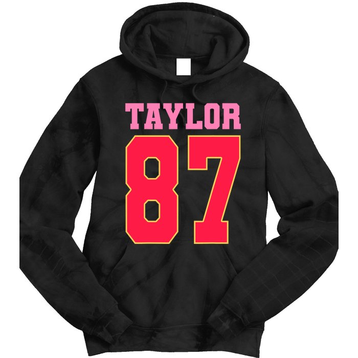 Pink Numbers Taylor 87 Tie Dye Hoodie