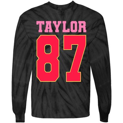 Pink Numbers Taylor 87 Tie-Dye Long Sleeve Shirt