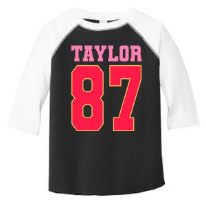 Pink Numbers Taylor 87 Toddler Fine Jersey T-Shirt