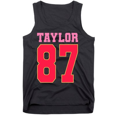 Pink Numbers Taylor 87 Tank Top