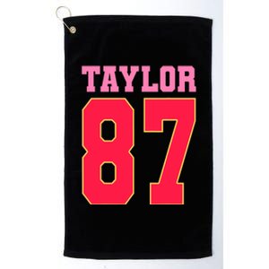 Pink Numbers Taylor 87 Platinum Collection Golf Towel