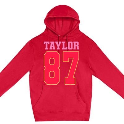 Pink Numbers Taylor 87 Premium Pullover Hoodie