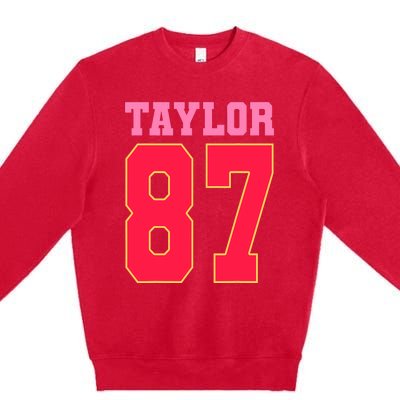 Pink Numbers Taylor 87 Premium Crewneck Sweatshirt