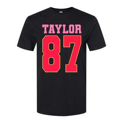 Pink Numbers Taylor 87 Softstyle CVC T-Shirt