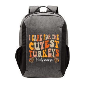 Peds Nurse Thanksgiving Cutest Turkeys Retro Fall Nurse Vector Backpack