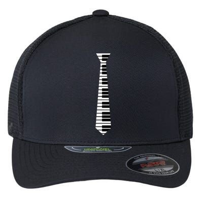 Piano Neck Tie Funny Humorous Keyboard Music Player Fun Gift Flexfit Unipanel Trucker Cap