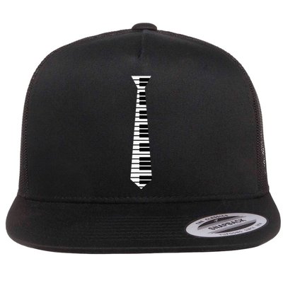 Piano Neck Tie Funny Humorous Keyboard Music Player Fun Gift Flat Bill Trucker Hat