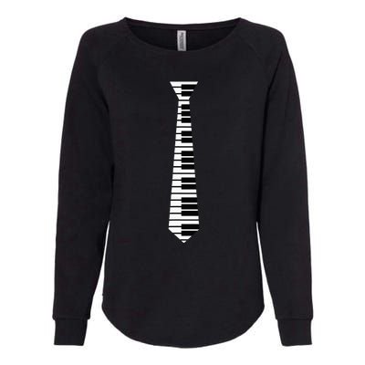 Piano Neck Tie Funny Humorous Keyboard Music Player Fun Gift Womens California Wash Sweatshirt