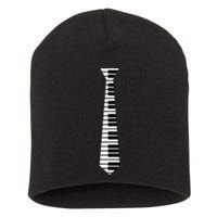 Piano Neck Tie Funny Humorous Keyboard Music Player Fun Gift Short Acrylic Beanie