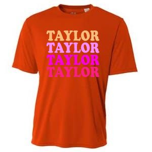 Personalized Name T.aylor I Love T.aylor  Cooling Performance Crew T-Shirt