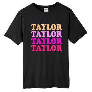 Personalized Name T.aylor I Love T.aylor  Tall Fusion ChromaSoft Performance T-Shirt