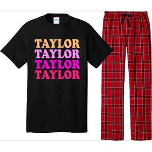 Personalized Name T.aylor I Love T.aylor  Pajama Set