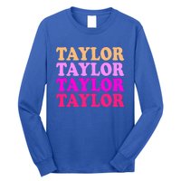 Personalized Name T.aylor I Love T.aylor  Long Sleeve Shirt