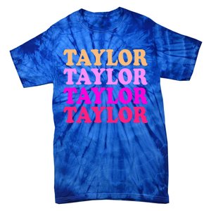 Personalized Name T.aylor I Love T.aylor  Tie-Dye T-Shirt