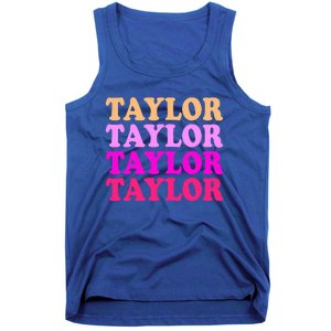 Personalized Name T.aylor I Love T.aylor  Tank Top