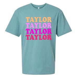 Personalized Name T.aylor I Love T.aylor  Sueded Cloud Jersey T-Shirt